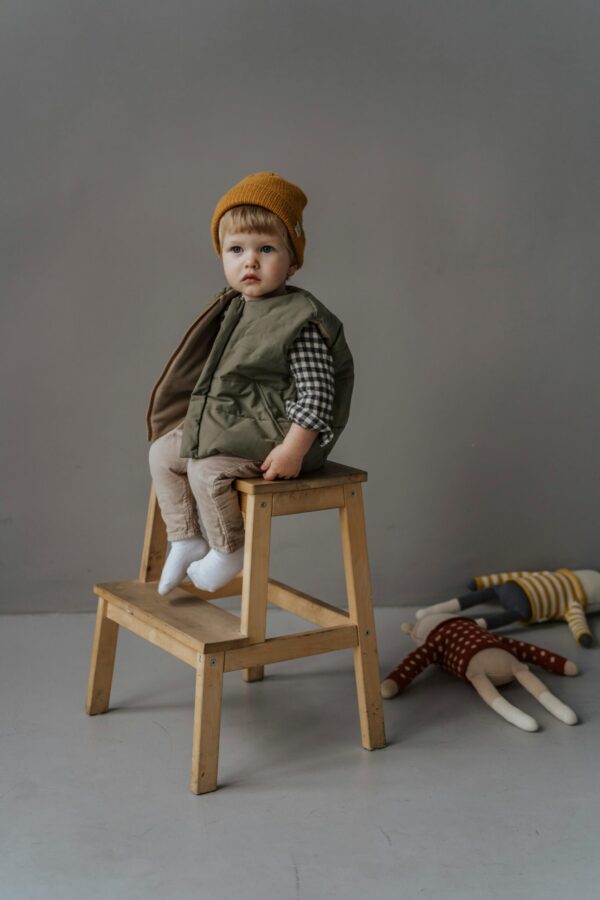 Puff Army Jacket - Olive Green